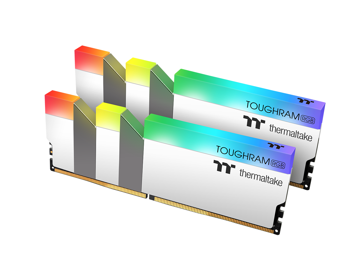 鋼影 TOUGHRAM RGB 記憶體 DDR4 4000MHz 16GB 白色(8GB x 2)